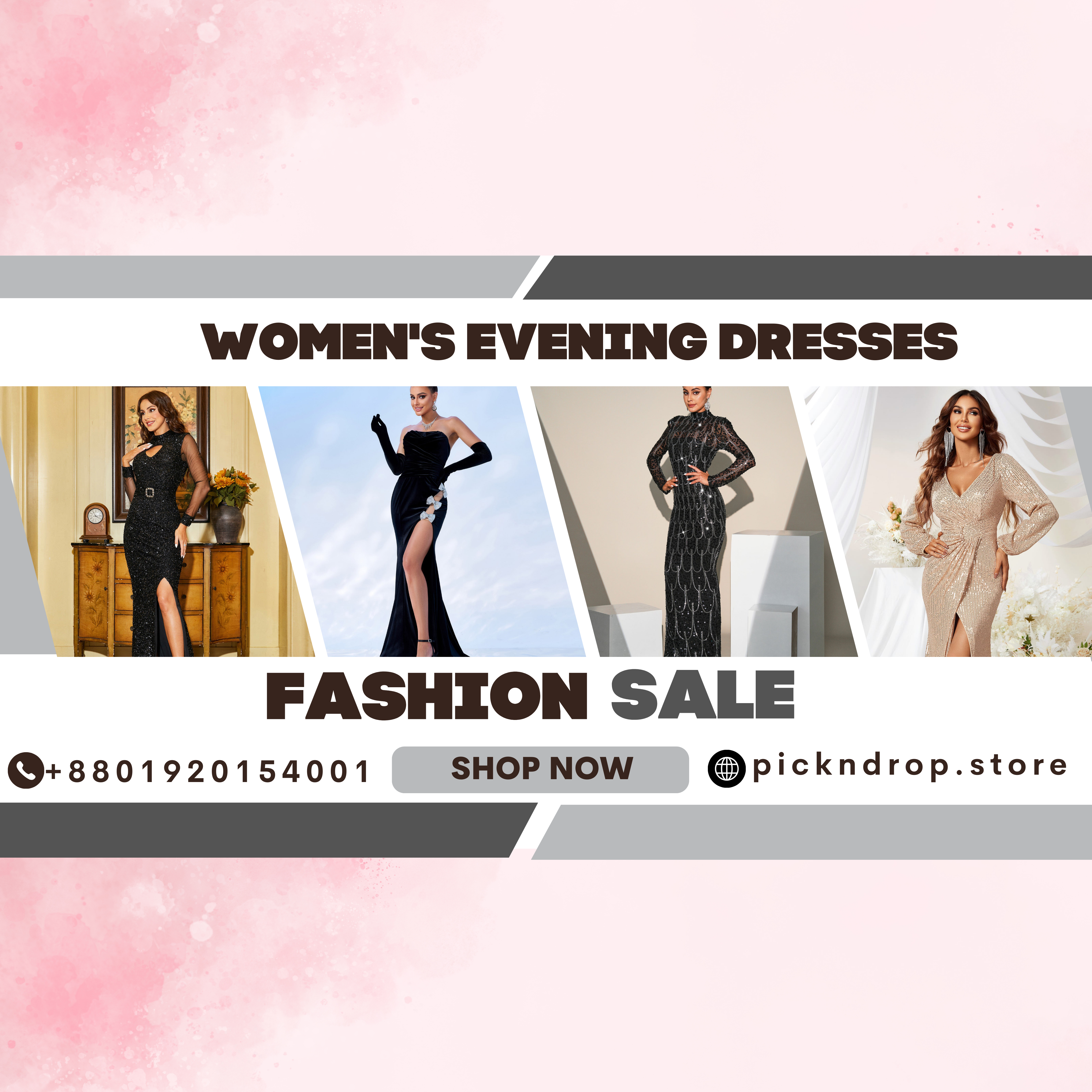 Elegant women’s evening dresses featuring luxurious fabrics, graceful silhouettes, modern formal designs, and premium fashion trends for the USA and Europe market.