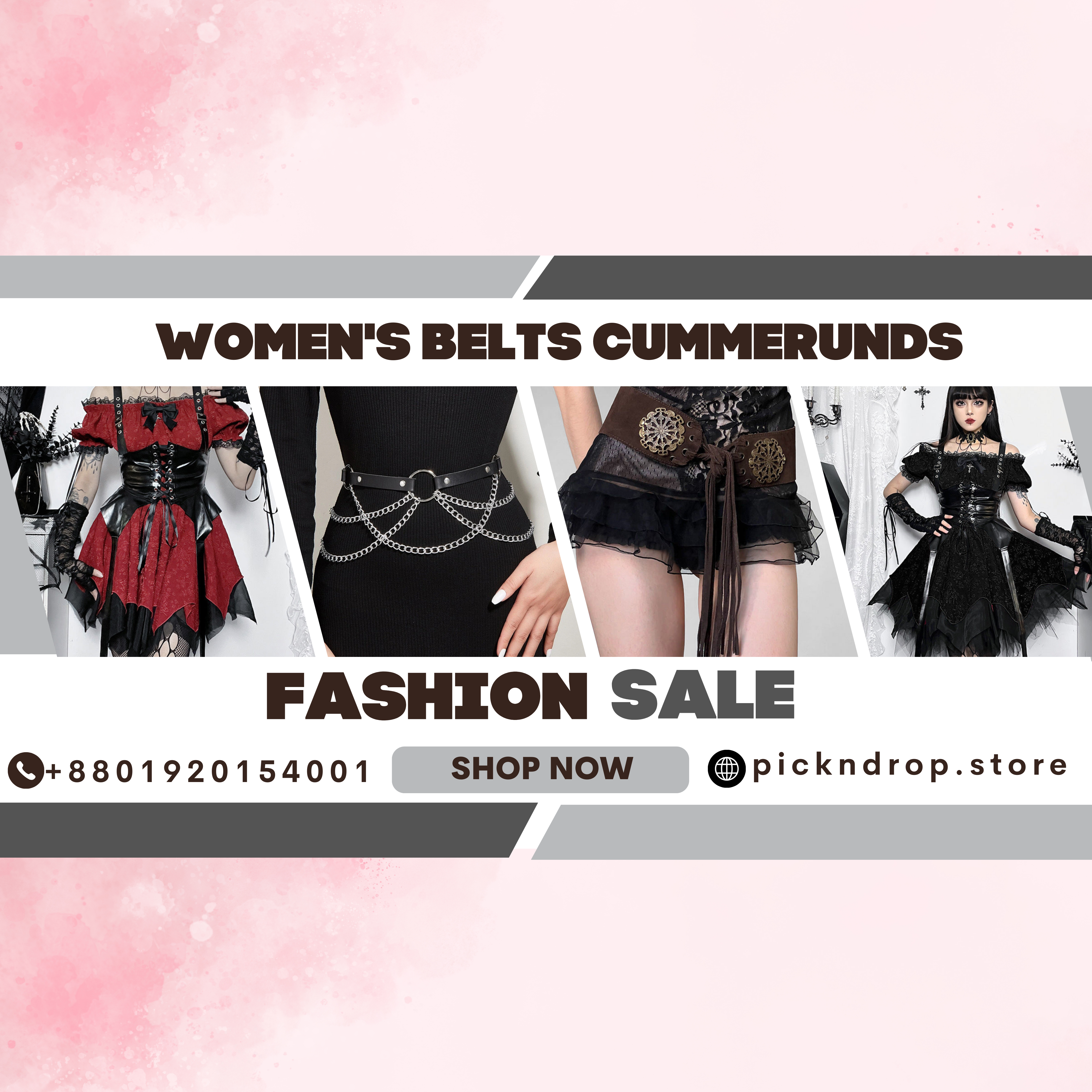 Elegant women’s belts and cummerbunds featuring premium materials, stylish modern designs, fashionable detailing, and luxury accessories for the USA and Europe market.
