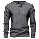 Casual Fashion Long Sleeve Men's Slim Fit Sports T-shirt