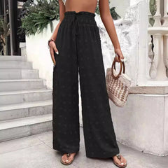 New Casual Micro-elastic Loose Wide-leg Pants For Women