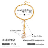 Stainless Steel Conch Long Necklace Y-shaped Chain High-grade Clavicle Chain For Women