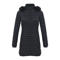 Winter Long Parka Ultra-light Liner Women's Quilted Cotton Coat