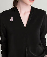 Cute Alpaca Brooch