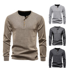 Casual Fashion Long Sleeve Men's Slim Fit Sports T-shirt