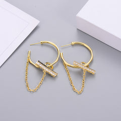 Fashion Trend Earrings Hot Alloy Circle Earrings Earrings