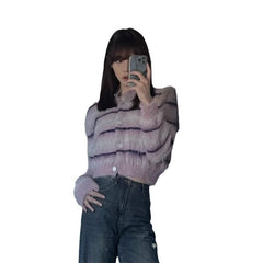 Small Short Coat Soft Glutinous Long Wool Top