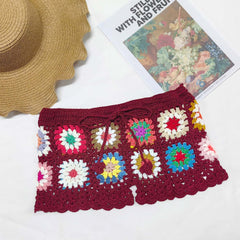 Women's Crocheted Stitching Beach Shorts