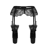 Lace Garter Vintage With Leg Ring Clipped Button Stockings One Non-slip