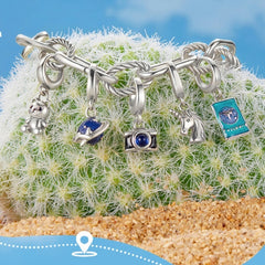 S925 Sterling Silver Beads New Diy Ornament Buckle Open And Close Universal Travel Pendant