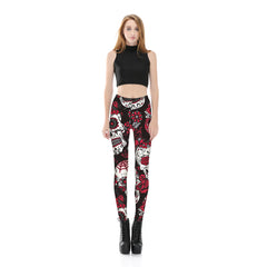 Women's Leggings Digital Print Pants Trousers Stretch Pants