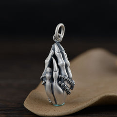 Golden Deer King Pure Silver Retro Matte Thai Silver Pendant