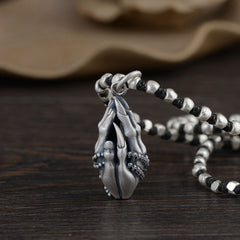 Golden Deer King Pure Silver Retro Matte Thai Silver Pendant