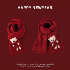 Short Knitted Handmade Small Scarf Women