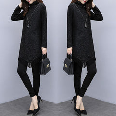 Large Size Ladies Irregular Tassel A-line Dress