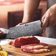 Damascus kitchen knife set – 8 piece complete bundle option