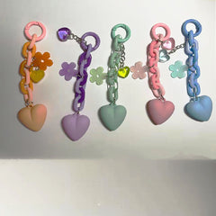 Creative Peach Heart Jelly Love Keychain