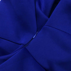 One Shoulder High Waist Large Size Slim Irregular Ruffle Gown Dress