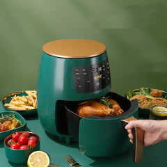 4.5L smart air fryer for home – red black green color options detail