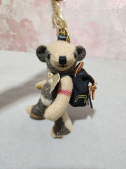 Cashmere Bear Pendant Windbreaker Backpack Bear Car Pendant Cute Keychain Pendant