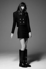 Small Incense Style High Waist A-Line Metal Buckle Short Skirt Female Temperament Small Skirt