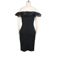 Sexy One-Shoulder, Wooden Ears, High-Waisted Slit, Large Size, Buttocks, Women'S Dress