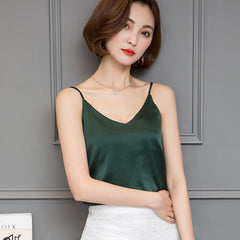 Women's Elegant Satin Tank Top