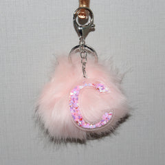Children'S Letter Keychain Hair Ball