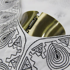 Summer New Loose Large Size Big Swing Dress Retro Embroidery Sleeve Dress