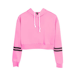 Women's Solid Color Sexy High Waist Blank Hooded Sweater