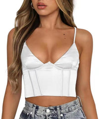Neck Floral Tanks Camis Sexy Bustier Summer Tube Crop Tops Festival Outfit