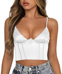 Neck Floral Tanks Camis Sexy Bustier Summer Tube Crop Tops Festival Outfit
