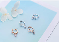 Diamond butterfly earrings earrings