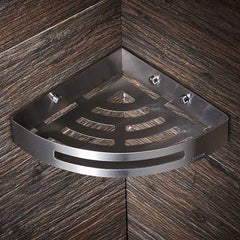 Stainless steel bathroom corner shelf – smooth polished surface treatment