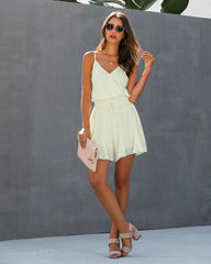 Suspender V-neck A swing female rompers