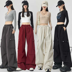 Women's Loose Casual Mechanical Style Sports Pants