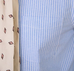 Collar Cotton Striped Long Sleeved Shirt