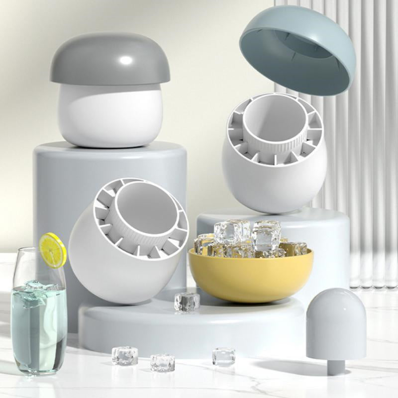 Silicone ice cube mold 55 piece – mushroom shape easy demould front view