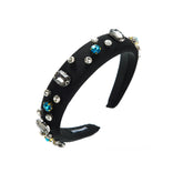 Wide-brimmed Diamond Sponge Simple Face Washing Hair Band