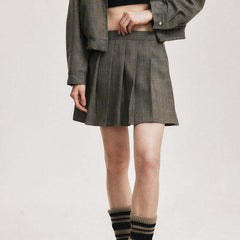 American Preppy Style Sweet Cool Hot Girl JK Skirt
