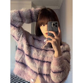 Small Short Coat Soft Glutinous Long Wool Top