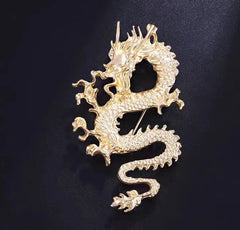 Chinese Style Dragon Totem Brooch