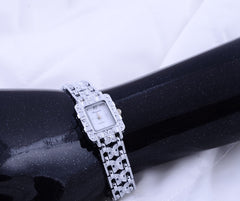 Roman Style Watch Square Diamond-studded Steel Watch 68 Movement Watch
