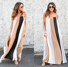 Large size loose slim casual dress