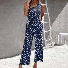 Women's Fashion Jumpsuit Cross-Shoulder Top