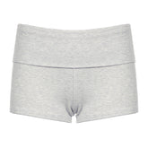 Low Waist Solid Color Minimalist Basic Shorts