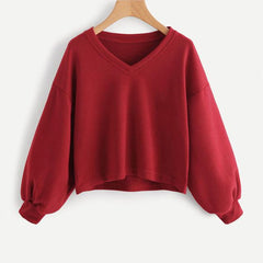 Casual Lantern Sleeve Shirt