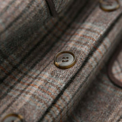 Vintage Plaid Double Faced Women's Woolen Skirt