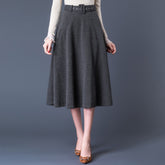 Woolen big skirt
