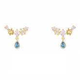 Zircon earrings temperament star earrings