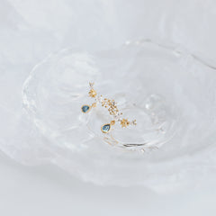 Zircon earrings temperament star earrings